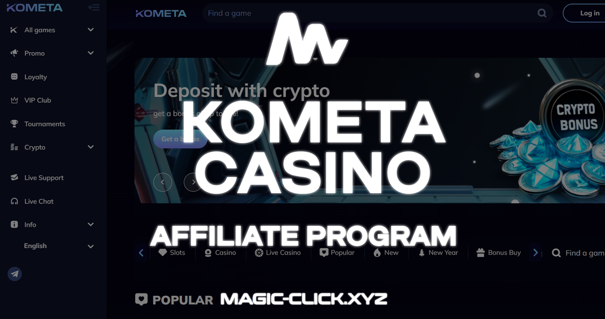 Kometa Casino Affiliate Program