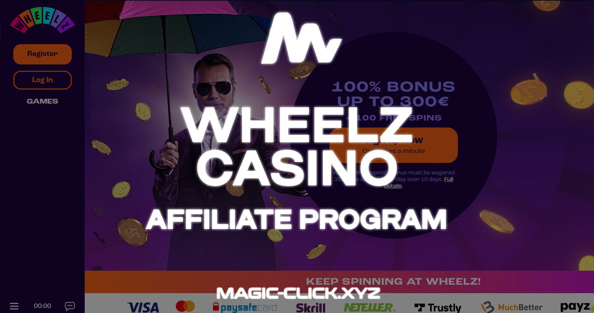 Wheelz Casino Affiliate Program