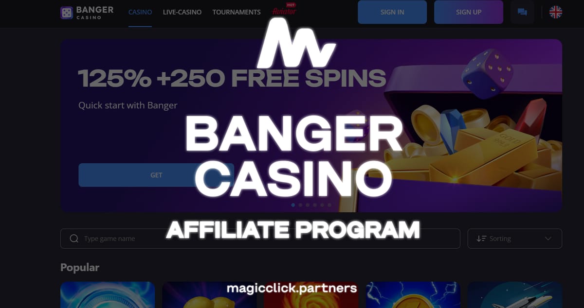 Banger casino affiliate program