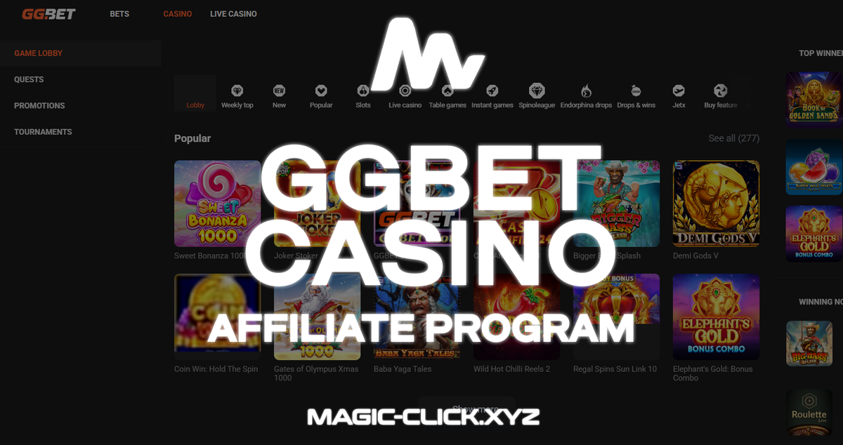 GGBet Casino Affiliate Program